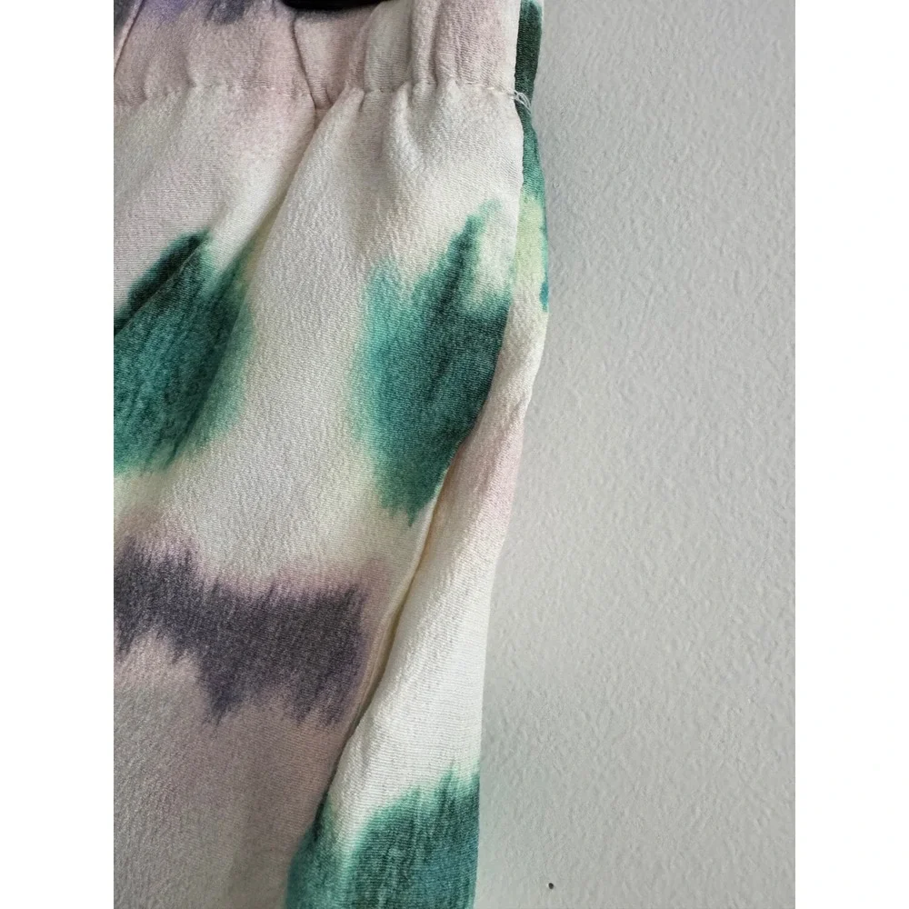 Zara Tie Dye Paperbag Waist‎ Shorts Womens Small Boho Festival Summer Relaxed
